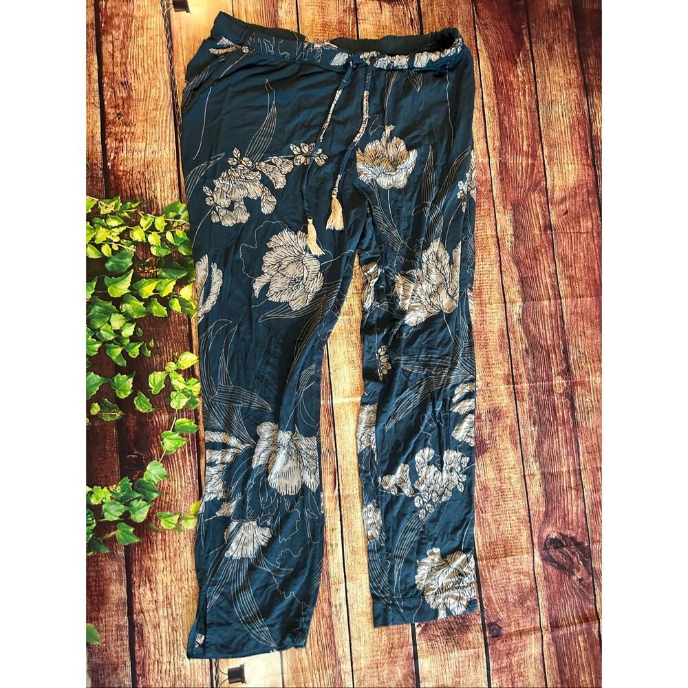 Soma Blue White Pajama Pants Light Weight Size L